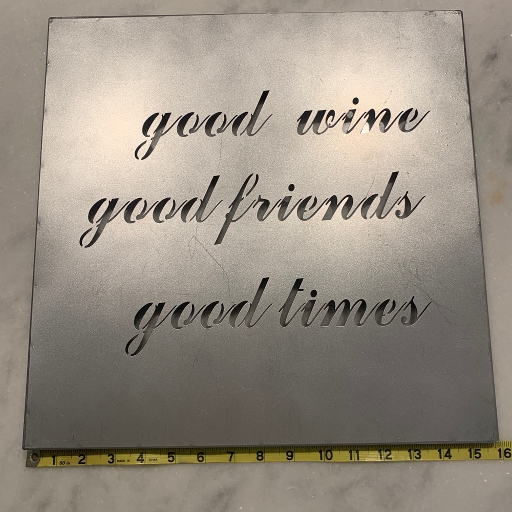 Metal Wine Wall Decor